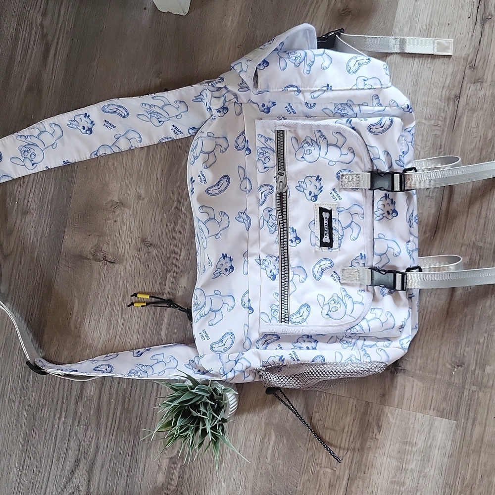 Bag l Asian mall brand l Lola l blue pattern l bag l travel over night bag